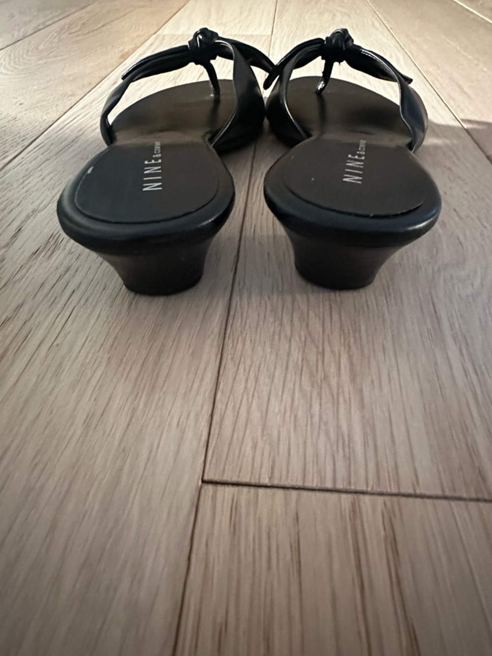 Vintage nine & Co. perfect little black mules sandals never worn size 6 - Picture 4 of 15